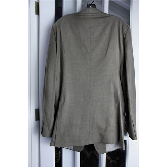 NWT TOM FORD Light Brown Tyler Perry Wool Silk Blazer Long Jacket Coat 52L - Picture 3 of 5